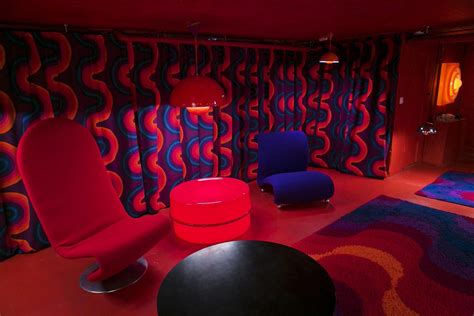 Curtains From Verner Panton Himself Retro Interior Design Retro Home