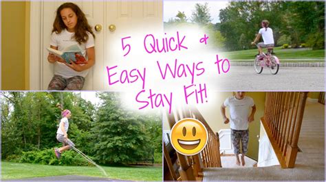 5 Easy Ways To Stay Fit Youtube