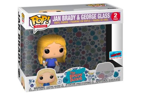 Funko Pop Brady Bunch Jan And George Glass 1 Pop In A 2 Pack Nycc 2018 Exclusive Tv Movies
