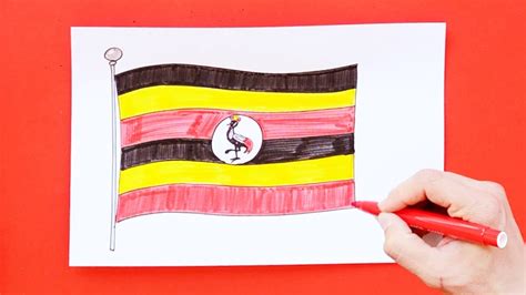 How To Draw The Flag Of Uganda Youtube