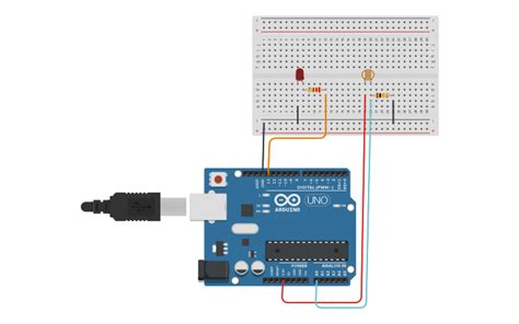 Circuit Design Photoresistor And Led Tinkercad