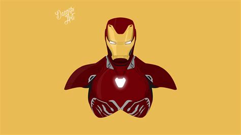 Iron Man Avengers Infinity War 2018 Minimalism 8k Wallpaperhd Movies