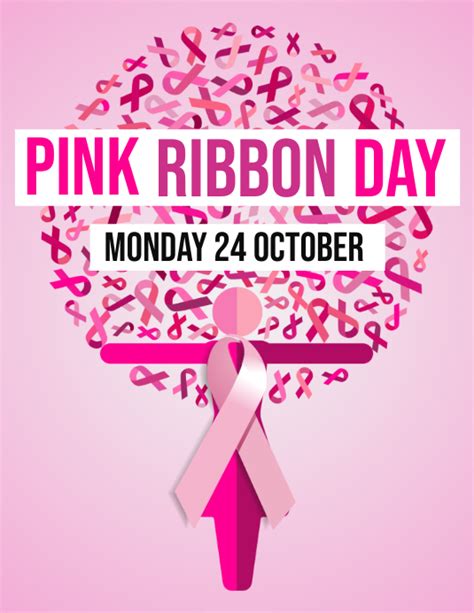 Pink Ribbon Day Poster Template Postermywall