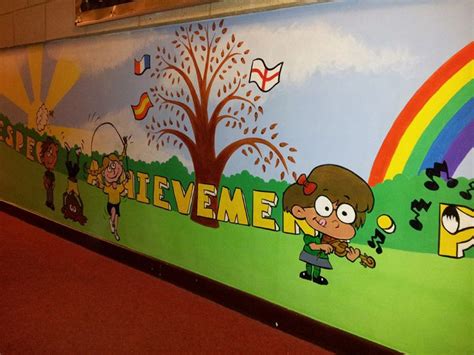 School Entrance Hallway Wall Mural
