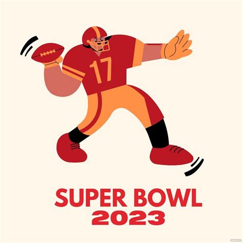 Super Bowl 2023 Cartoon Vector In Illustrator Psd Eps Svg Png 