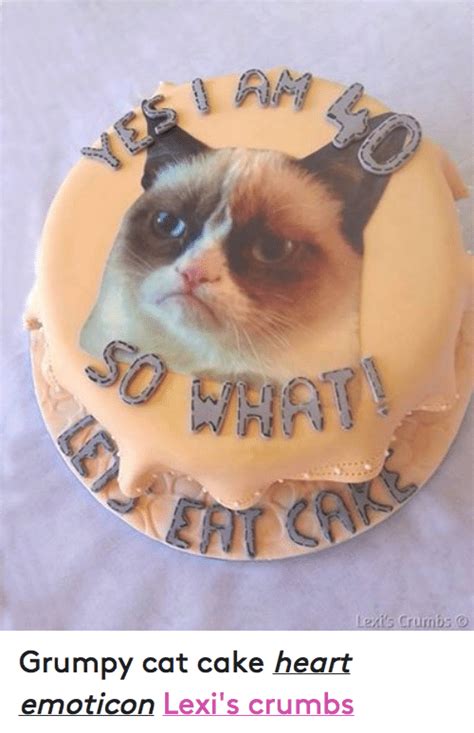 Ma A Lexis Crumbs O Grumpy Cat Cake Heart Emoticon Lexis Crumbs Cats
