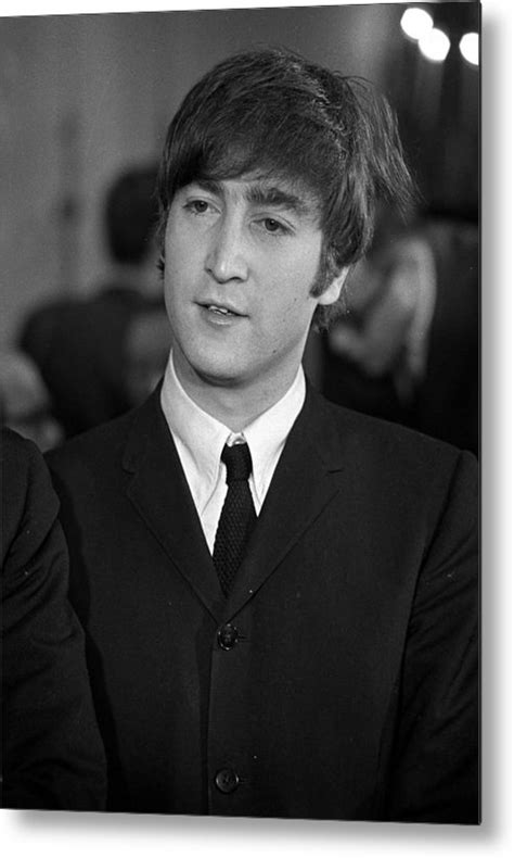 The Beatles 1964 Us Tour Portrait Of Metal Print By Popperfoto