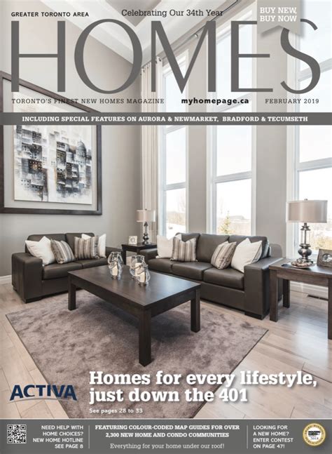 Greater Toronto Areas Finest New Homes Magazine Homes Magazine Is Now Online Read The Free