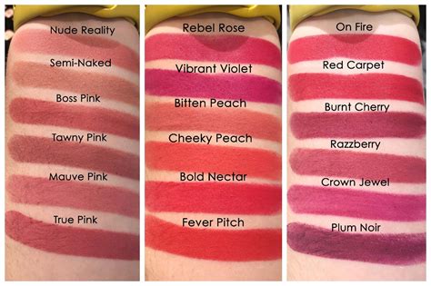 Bobbi Brown Luxe Matte Lip Colour Lipsticks All Swatches
