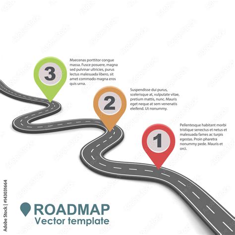 Abstract Business Roadmap Infographic Design Stock Vector Adobe Stock