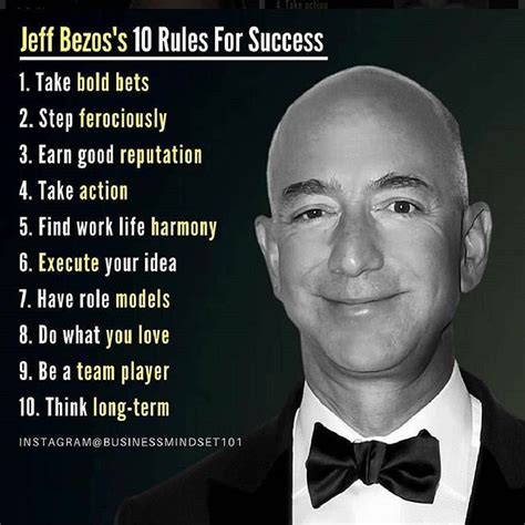 10 Rules Of Success By Jeff Bezos Follow Startupblackbelt For More