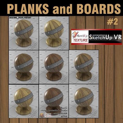 Vismat Material Vray Studio For Sketchup Decking Pool Texture Plank