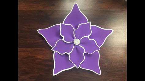 Diy How To Make This Beautiful Foam Flower Como Hacer Una Hermosa