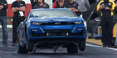 Watch The Electric Chevy Ecopo Camaro Run A Nine Second Quarter Mile