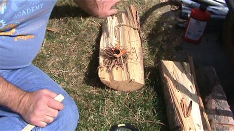 Fire Starting With Magnifying Glass And Pine Needles Youtube