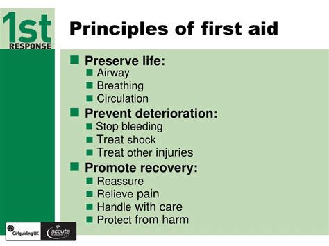 Ppt Principles Of First Aid Powerpoint Presentation Free Download