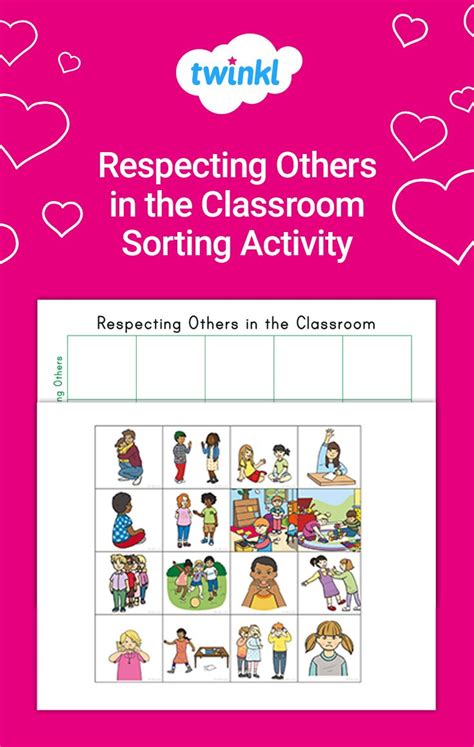 Engage Students With Our Respecting Others In The Classroom Sorting