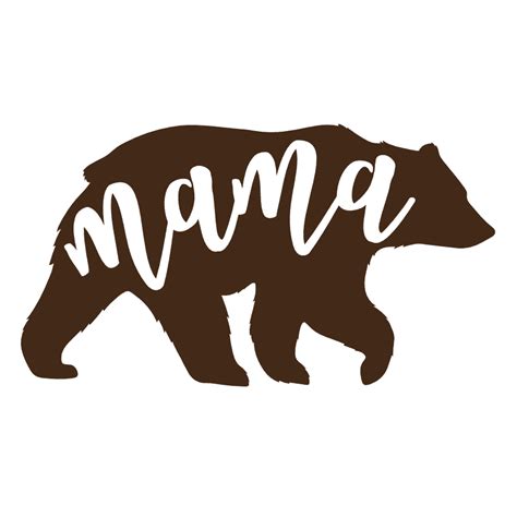 Art And Collectibles Digital Mama Bear Mom Mothers Day Mammy Grizzly