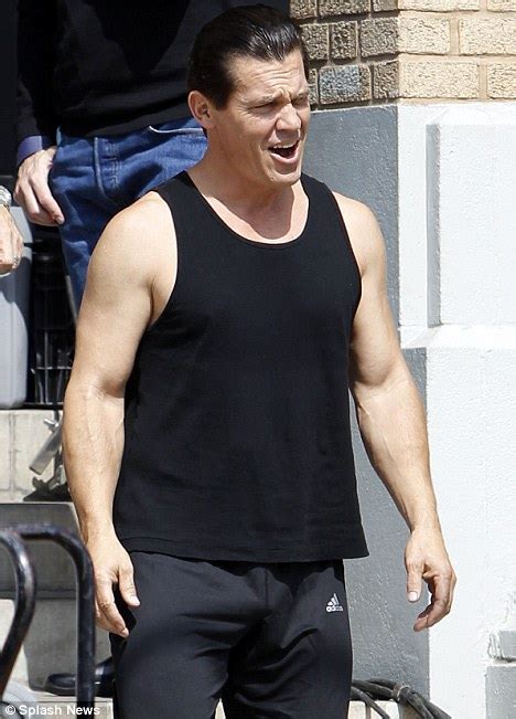Josh Brolin Displays Impressive Muscle As He Steps Out On The Set Of