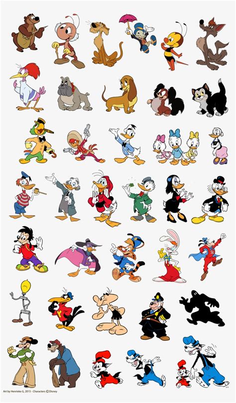Pile Of Disney Characters Walt Disney Characters Disney Png Png Image