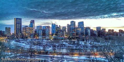 Calgary Winter Skyline Rob Moses Photography