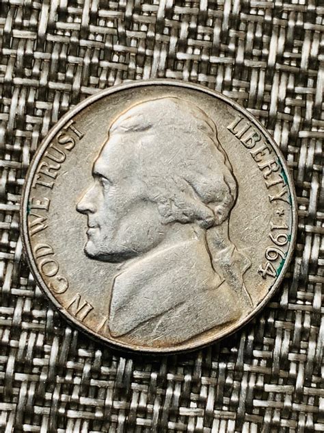 1964 D Jefferson Nickel Coin Collectible Usa Five Cents Etsy