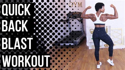 Toning Back Workout Dumbbells Only Strength Workout No Cardio