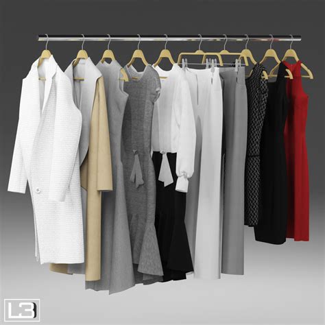Try finding the one that is. 3d woman clothes hangers model