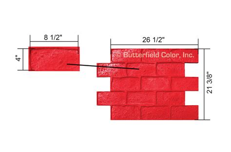 Butterfield Color Old Chicago Running Bond Brick Stamp Cascade