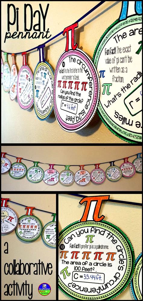 Teachers in many classrooms celebrate pi day this month. Pi Day Pennant | Pi day, Math projects, Teaching math