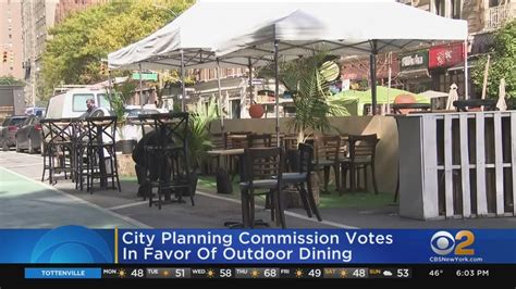 Nyc Planning Commission Votes In Favor Of Outdoor Dining Youtube