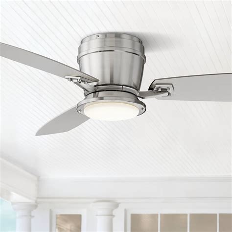 A new outdoor ceiling fan, solar lights. 52" Modern Hugger Outdoor Ceiling Fan with Light LED ...