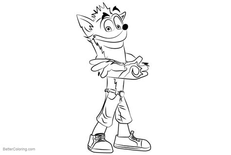 Subscribe to the yescoloring youtube channel. Crash Bandicoot Coloring Pages - Free Printable Coloring Pages