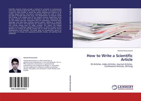 How To Write A Scientific Article 978 3 8383 9704 7 3838397045