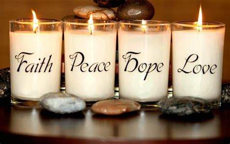 Faith Peace Hope Love Candles Candles Photo Candles Candle Jars