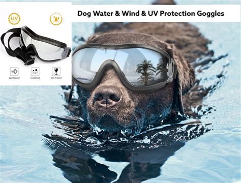 Dog Pet Windproof Waterproof Uv Protection Sunglasses Dog Etsy