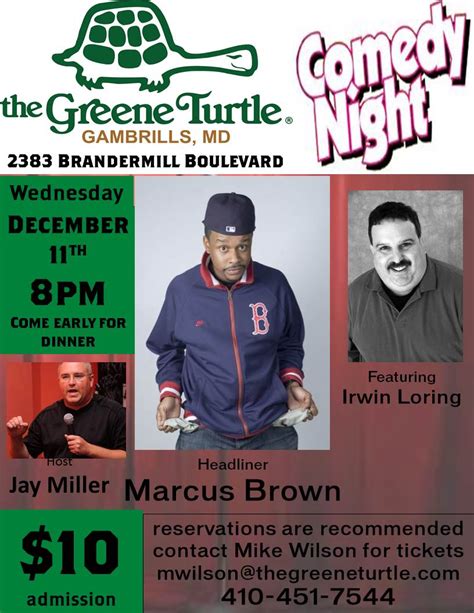 Comedy Night At The Greene Turtle Gambrills Crofton Md Patch