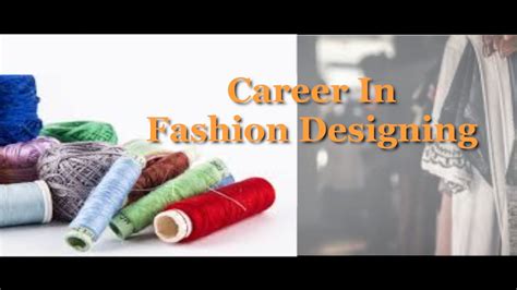 Career In Fashion Designing Youtube