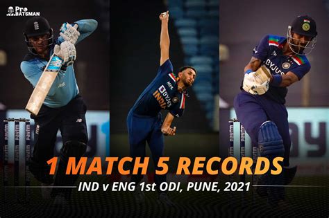 The visitors, despite having pushed india to the limits, will be looking for some silverware to take back for their efforts. IND Vs ENG 2021: 1st ODI - Five Records Broken As India ...