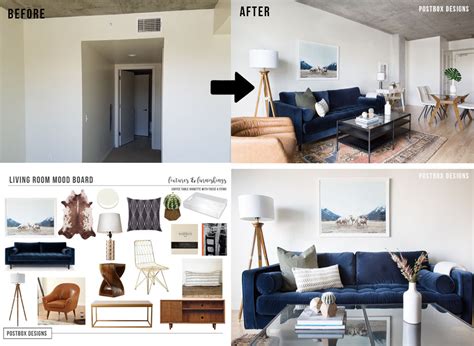 How to get a modern classic living room inspiration design. Interior E-Design - Postbox Designs