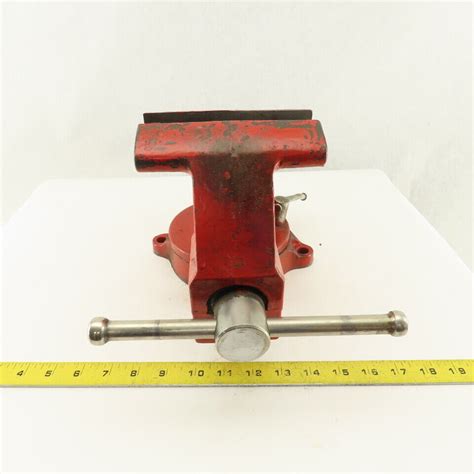 Columbian D45 5 12 Swivel Base Combination Pipe Bench Vise No Jaws 6