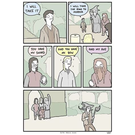 17 Smart N Sassy Comics From Extra Fabulous Lotr Lord Of The Rings The Hobbit