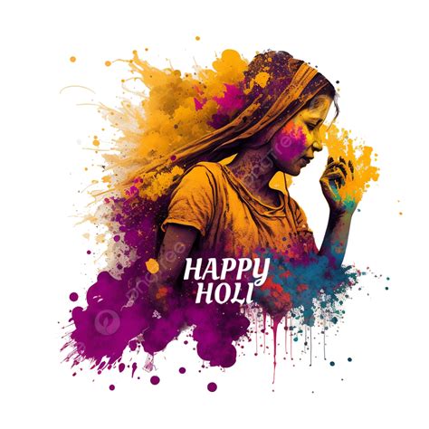 Fondo Colorido Feliz Holi Para Festival De Colores En India Png