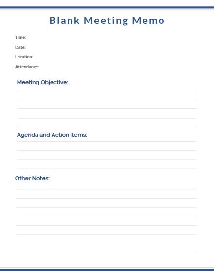 Staff Meeting Memo Template Download 9 Memos In Word Pages Pdf