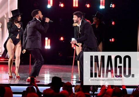 john legend and sebastián yatra perform onstage during the 23rd annual latin grammy awards at the m
