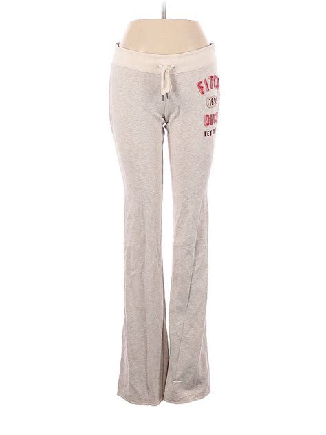 abercrombie and fitch sweatpants super low rise tan activewear size small in 2022