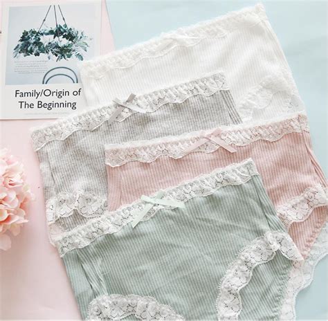 Cotton Fabric Lace Underwear Culotte Femme G String Seamless Panties