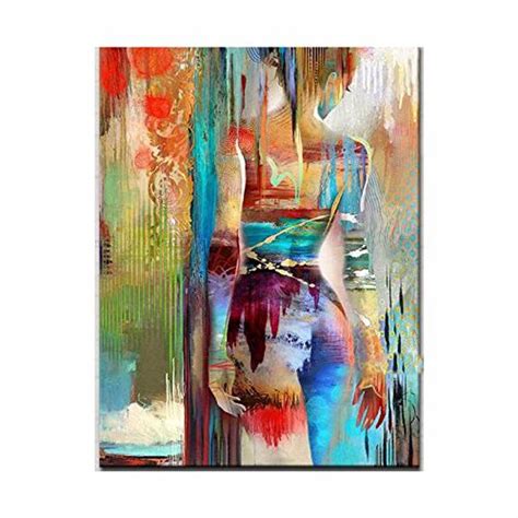 Buy Orlco Art Hand Painted Modern Abstract Sexy Girl Oil Painting On