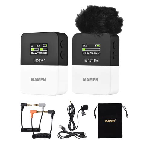 Mamen Kt W1 K1 One Trigger One Uhf Wireless Microphone System1 And 1
