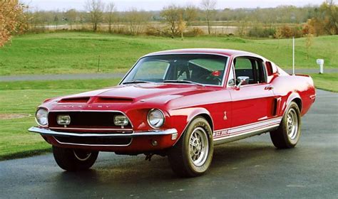 Candy Apple Red 1968 Ford Mustang Shelby Gt 350 Fastback